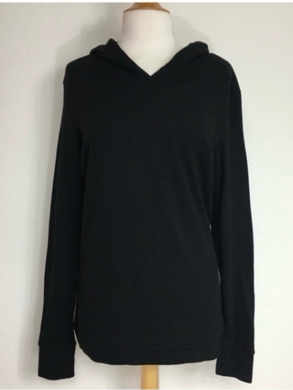 Kings of Cole Womens Black Skull Hooded Thermal Waffle Knit Stretch Top Size XXL
